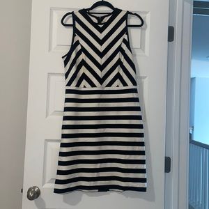 Loft black and white dress